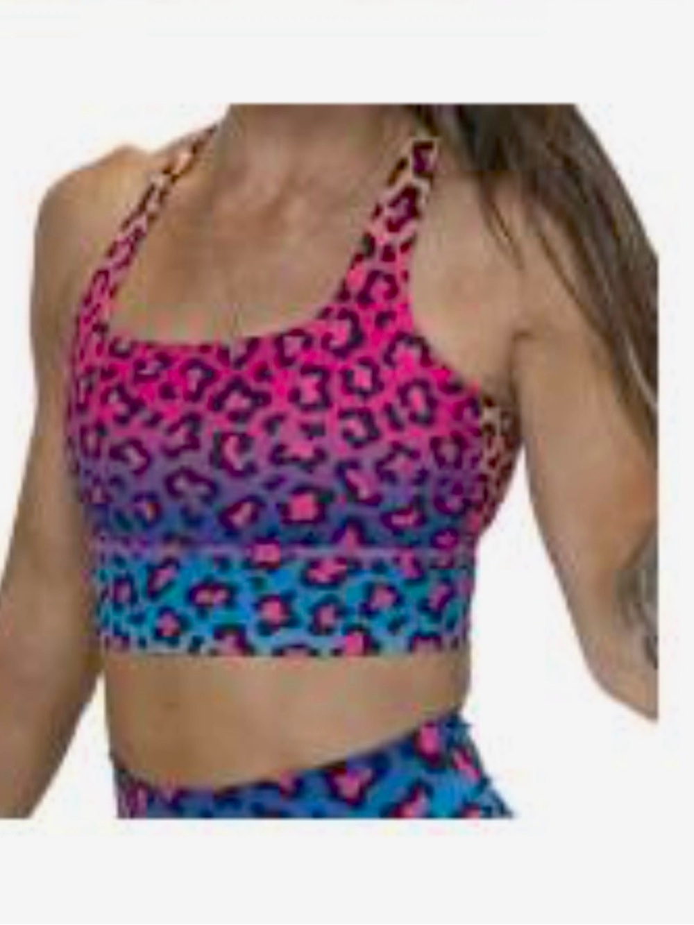 Constantly Varied Gear rainbow Leopard Print Sports Bra